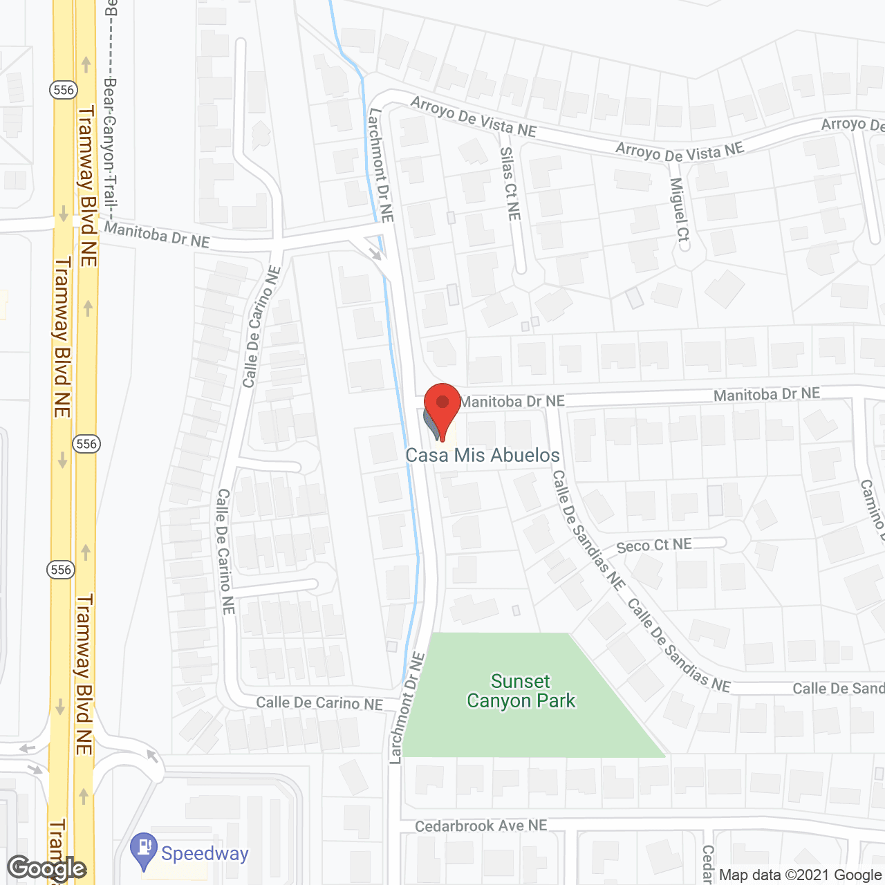 Map of the neighborhood around Casa Mis Abuelos