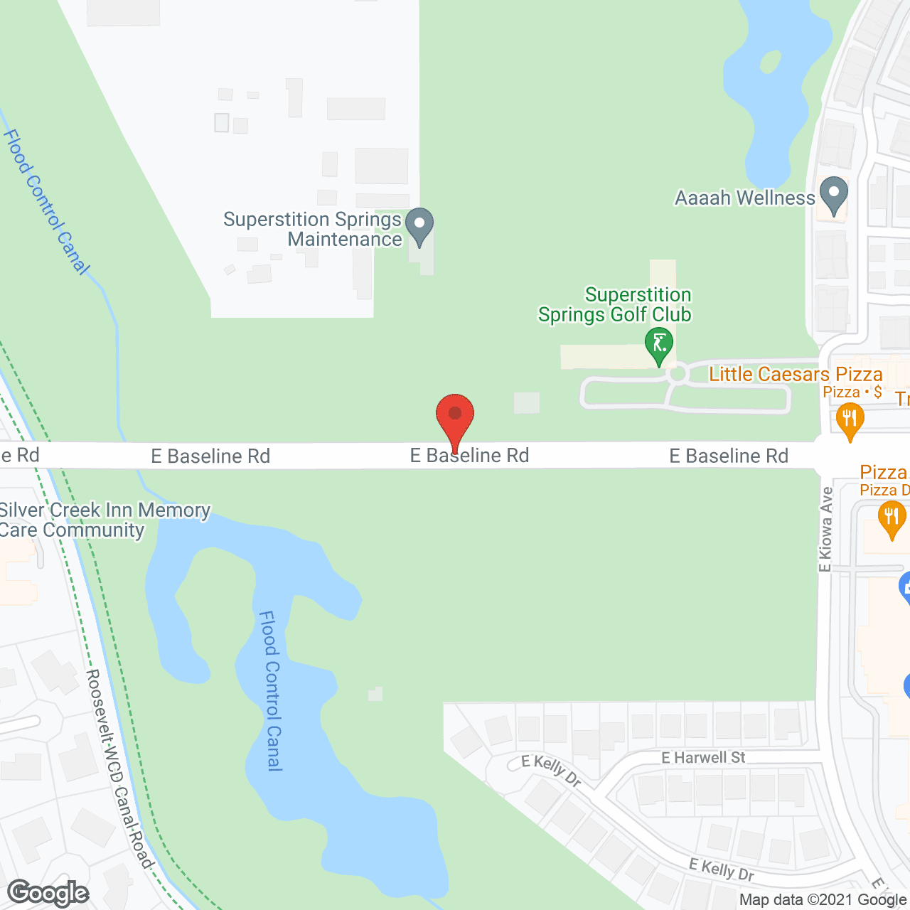 Map of the neighborhood around Silver Creek Inn Memory Care