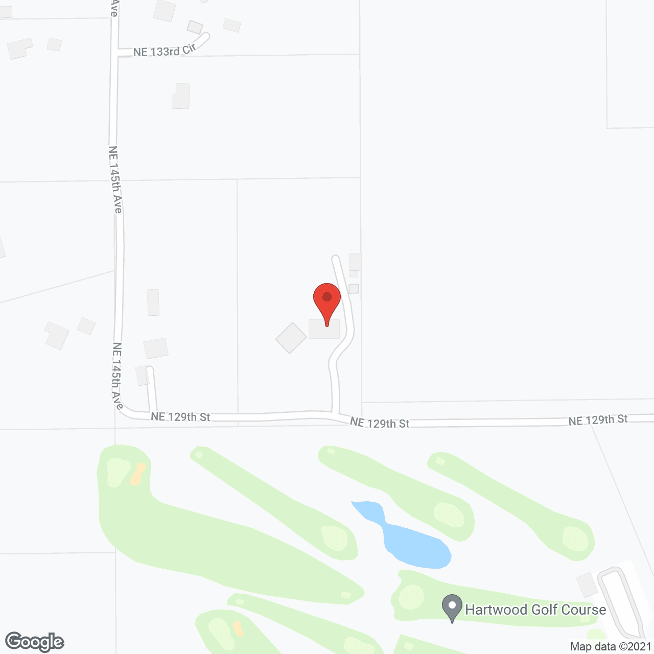 Map of the neighborhood around Advanced Senior Center