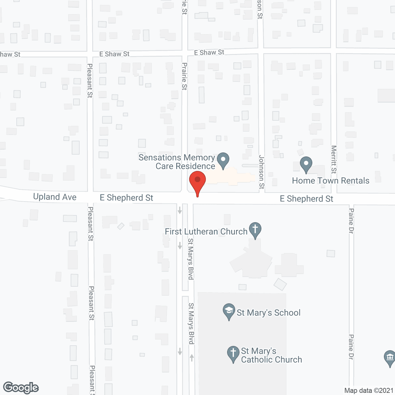 Map of the neighborhood around Sensations Memory Care Residence