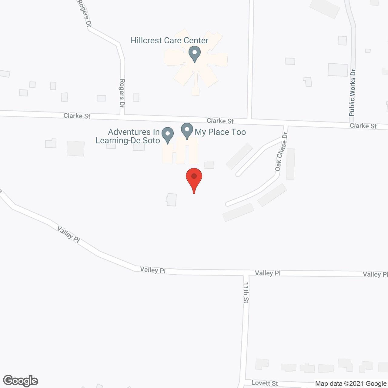 Map of the neighborhood around My Place Too, Inc