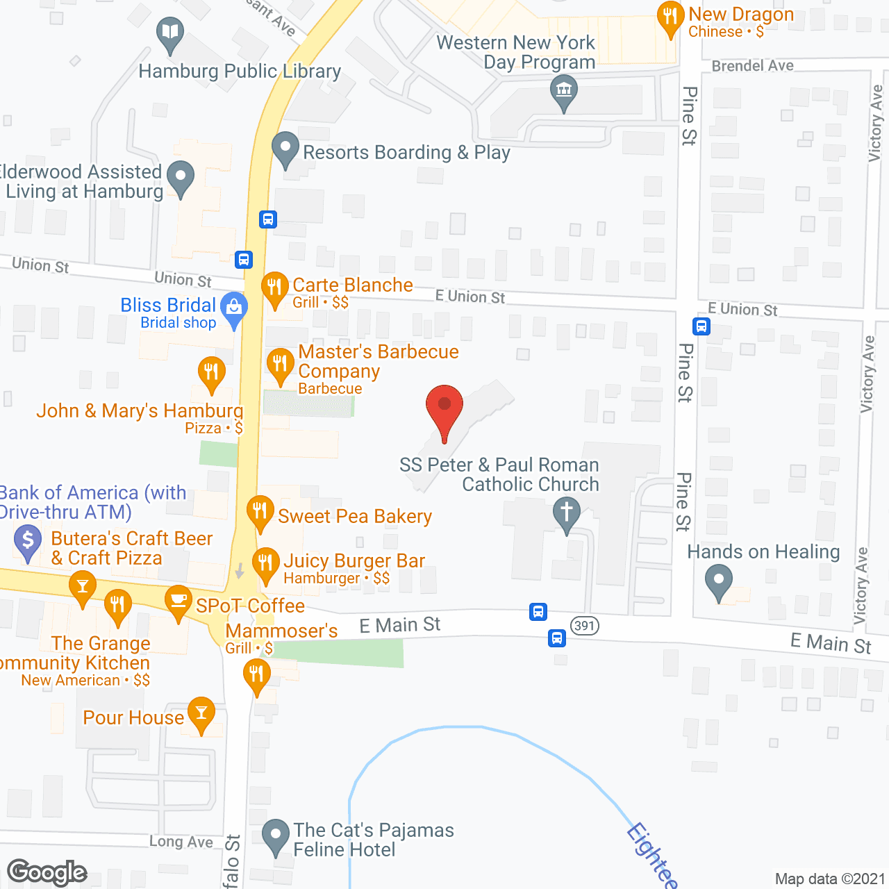 Map of the neighborhood around Creek Bend Heights