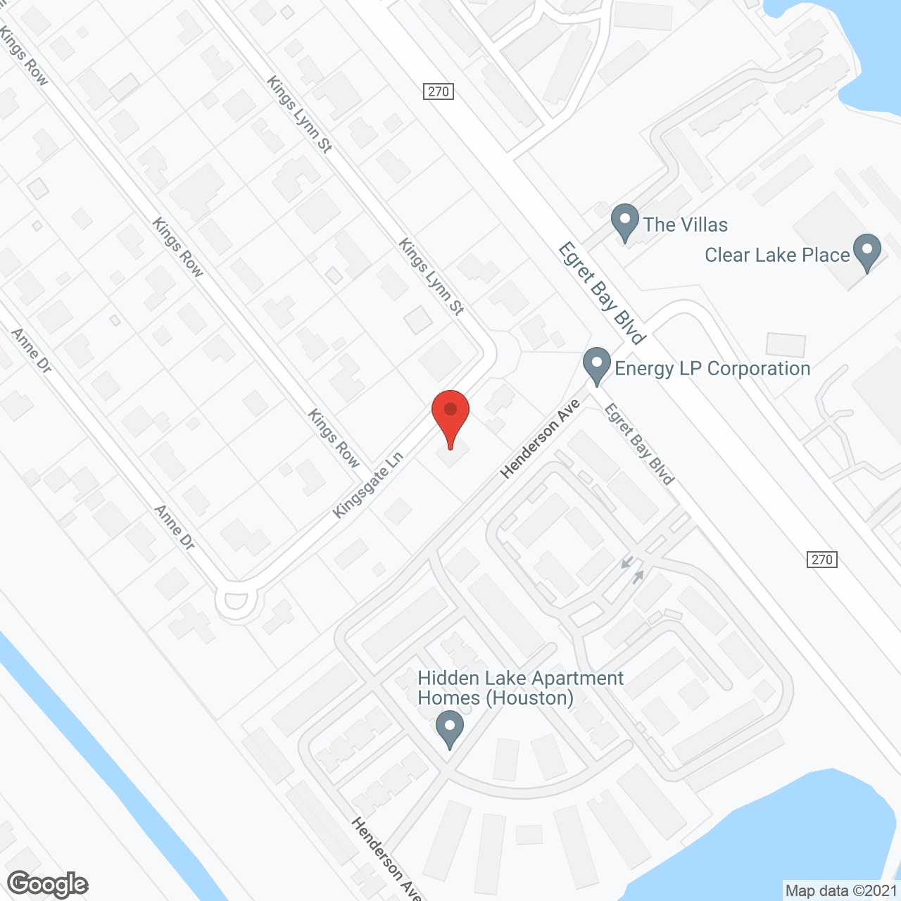 Map of the neighborhood around Light Heart Memory Care - Webster