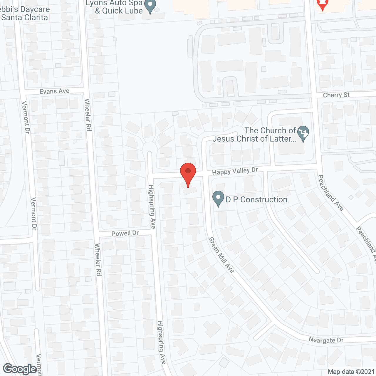 Map of the neighborhood around Premier Living Solutions