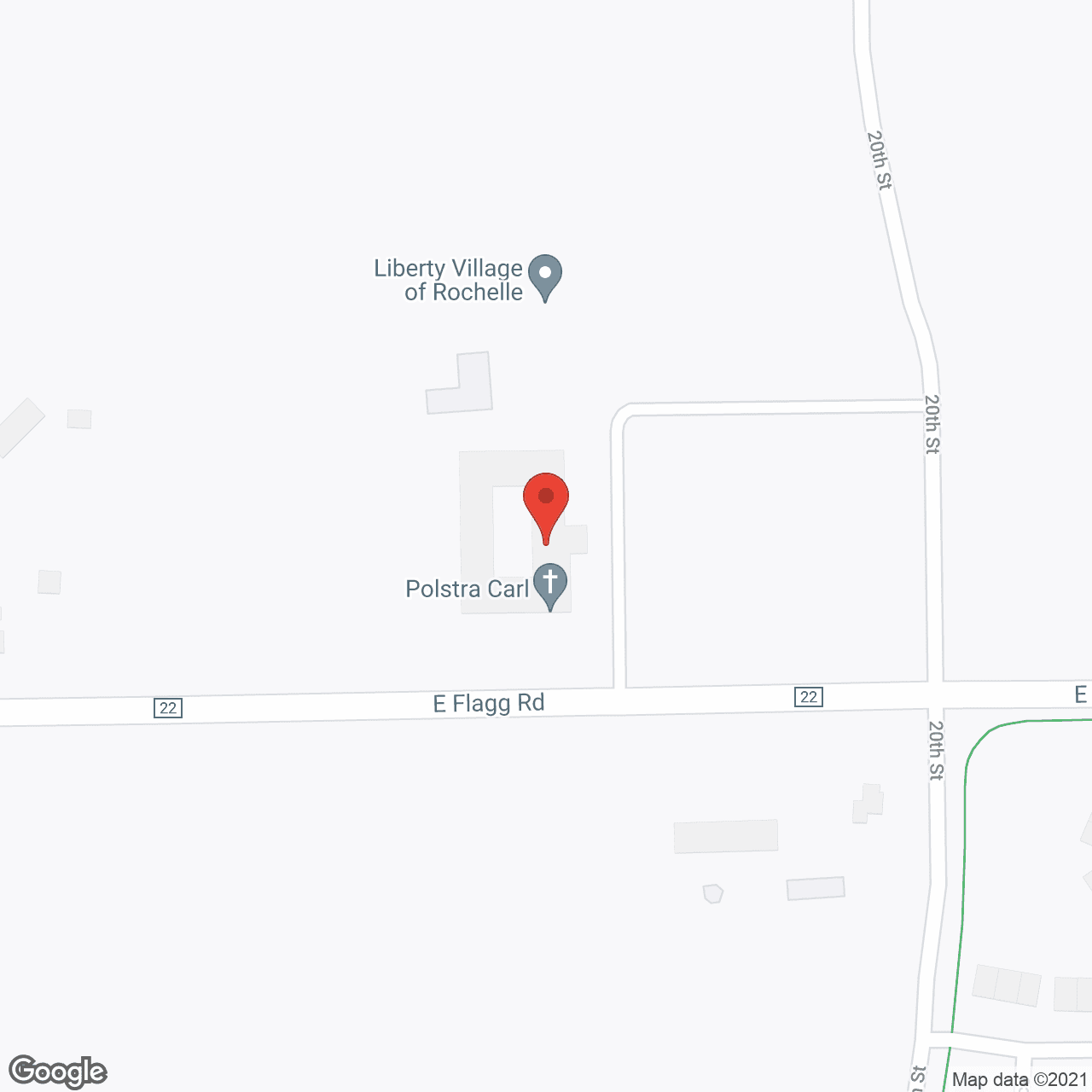 Map of the neighborhood around Hawthorne Inn of Rochelle
