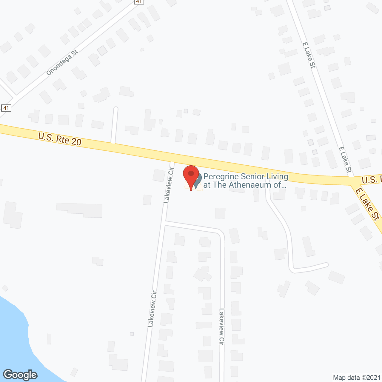 Map of the neighborhood around The Athenaeum of Skaneateles