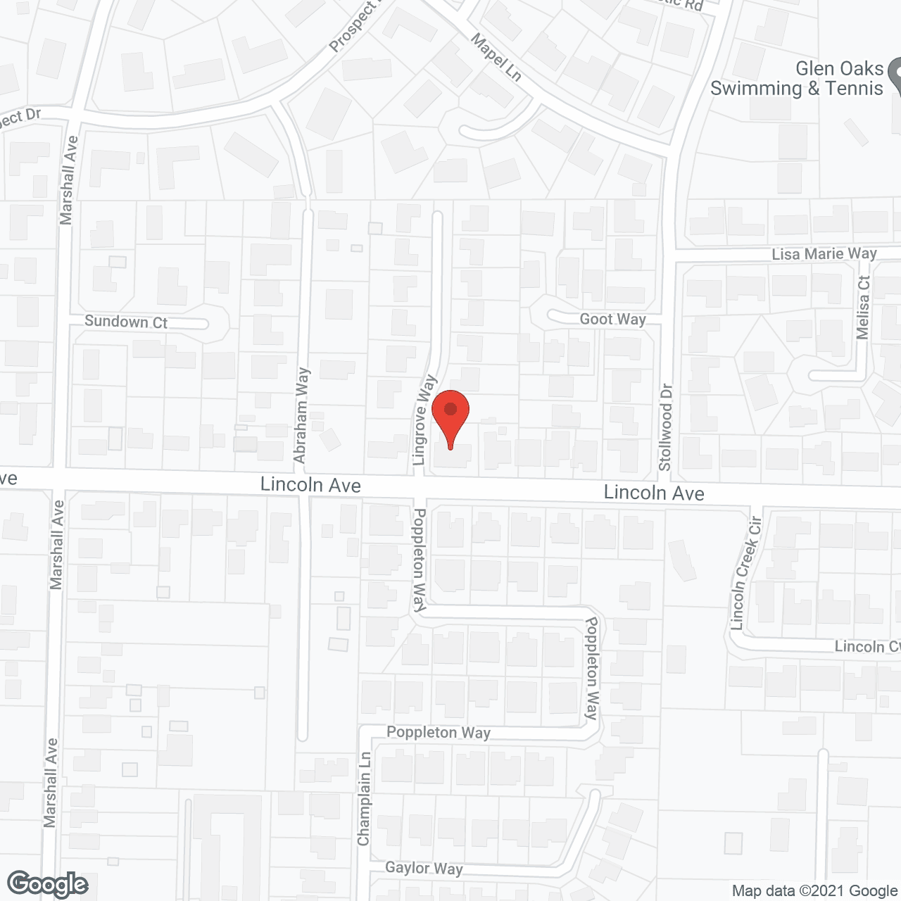 Map of the neighborhood around Bright Future II