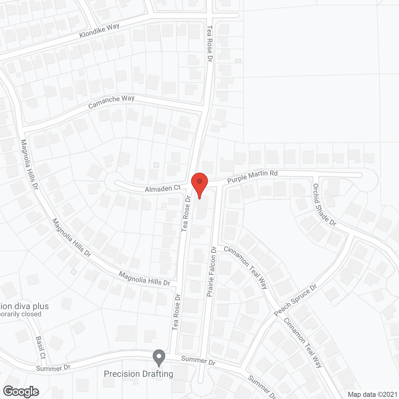 Map of the neighborhood around Woodridge Place