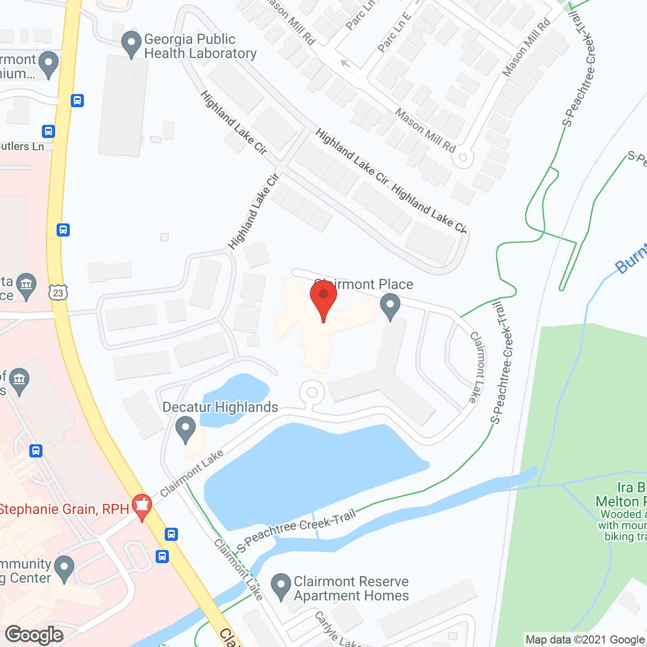 Map of the neighborhood around Montclair Assisted Living