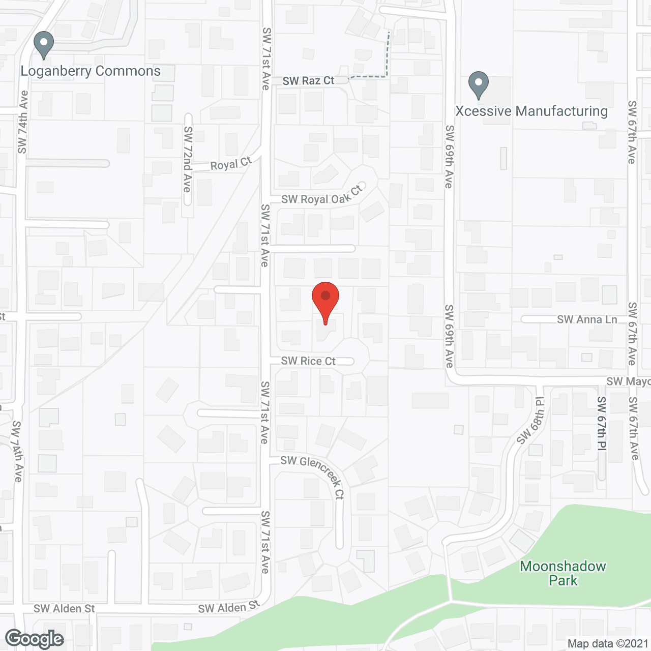 Map of the neighborhood around Love4care
