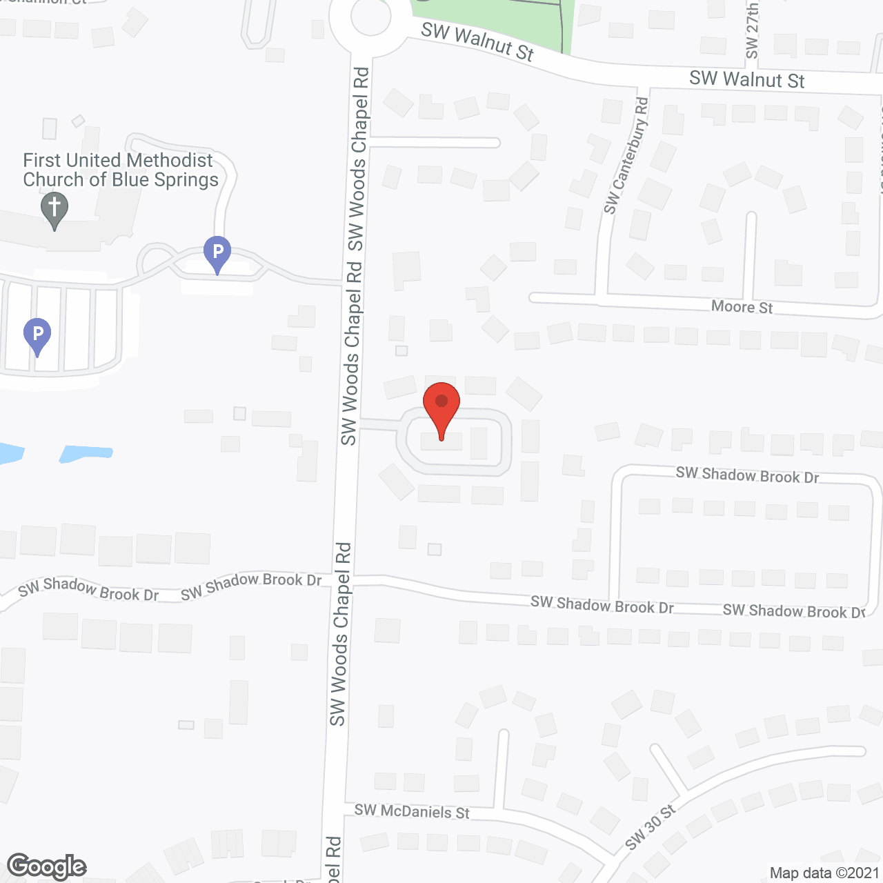Map of the neighborhood around Heritage Farms