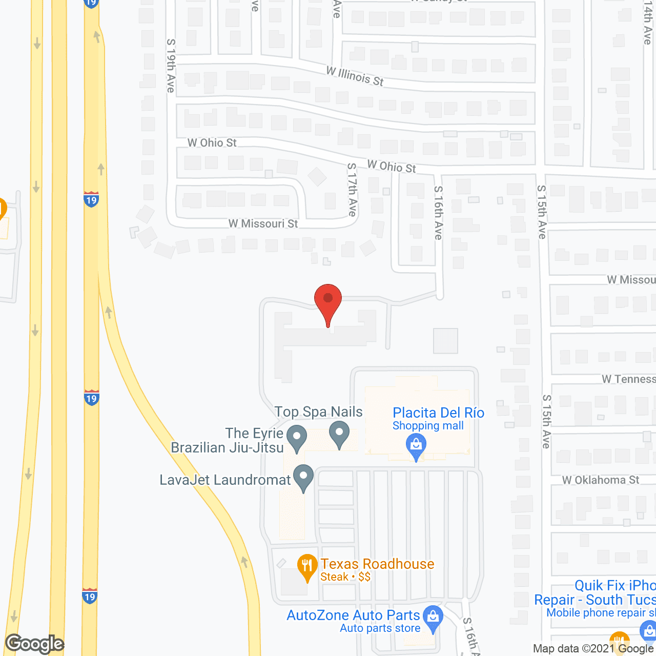 Map of the neighborhood around Mountain Trace Terrace