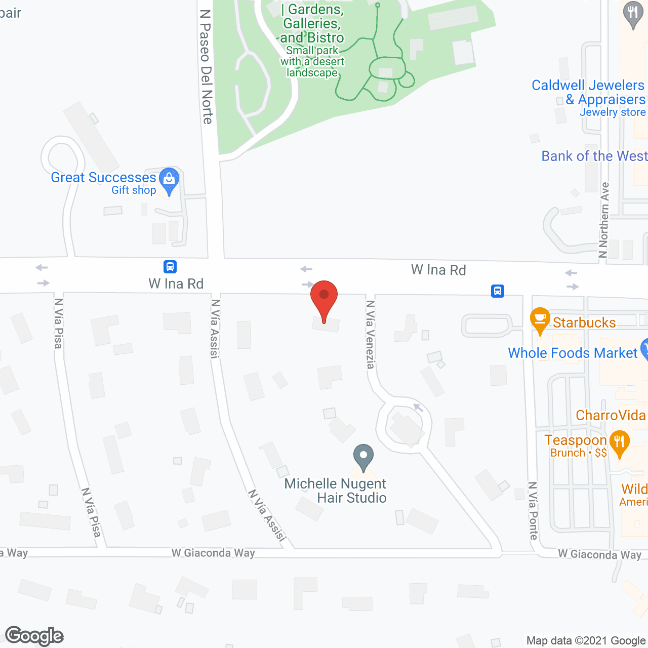 Map of the neighborhood around Venezia Place