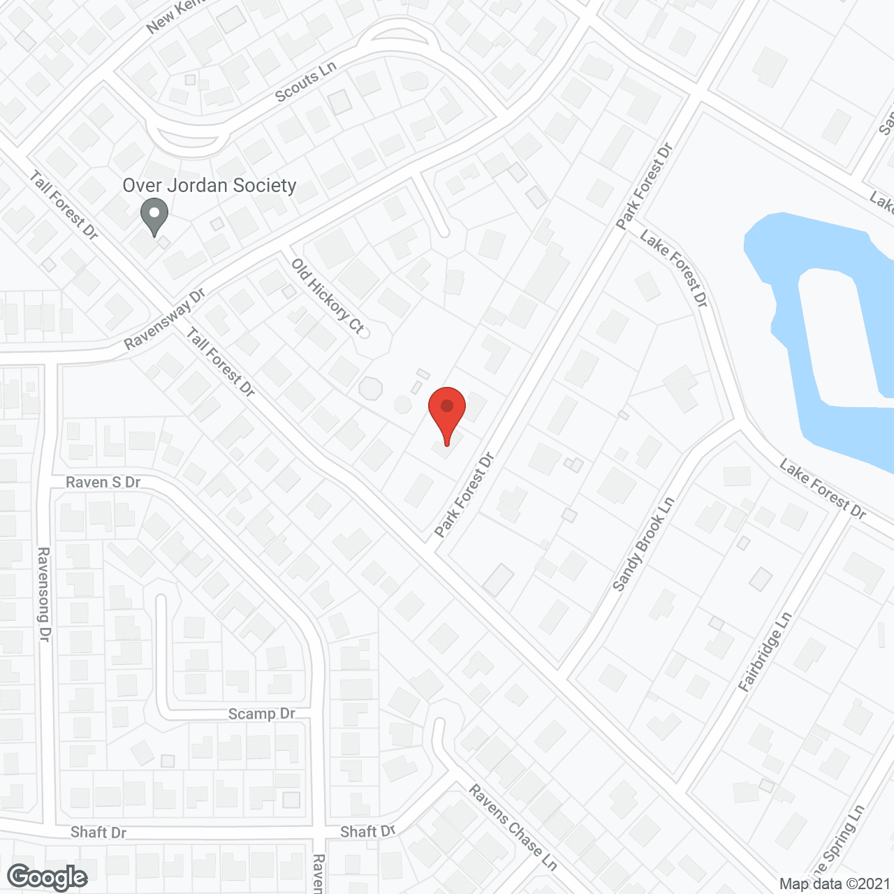 Map of the neighborhood around Cypress Assisted Living I