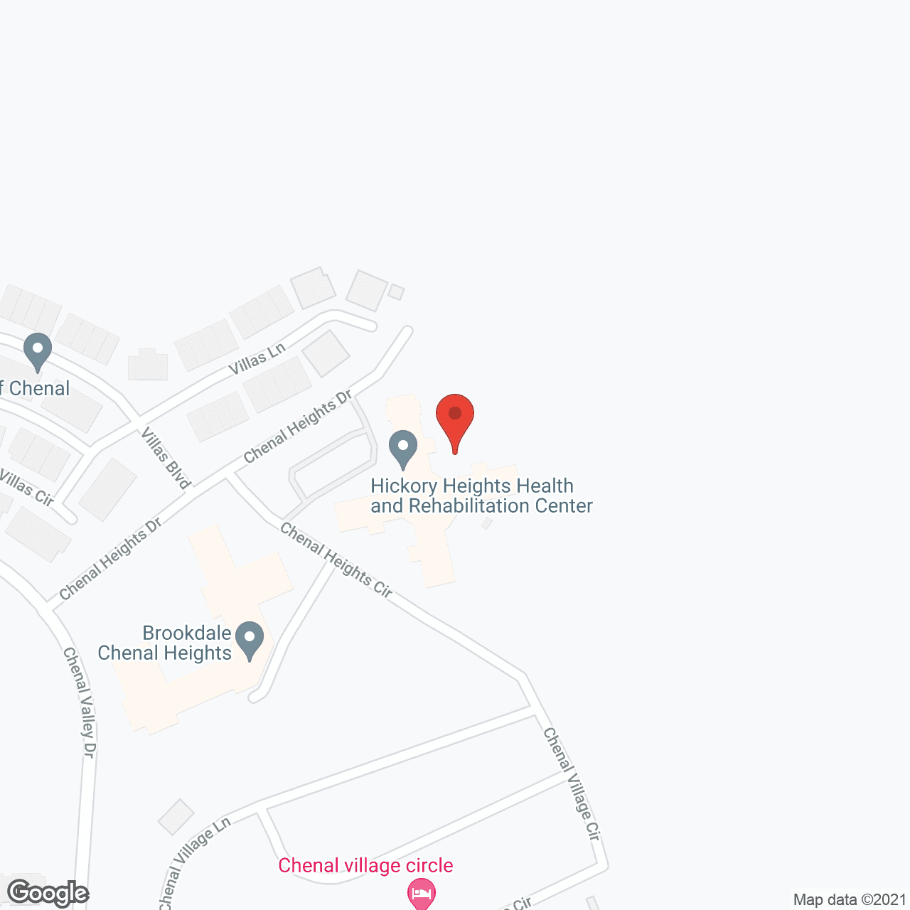 Map of the neighborhood around Brookdale Chenal Heights