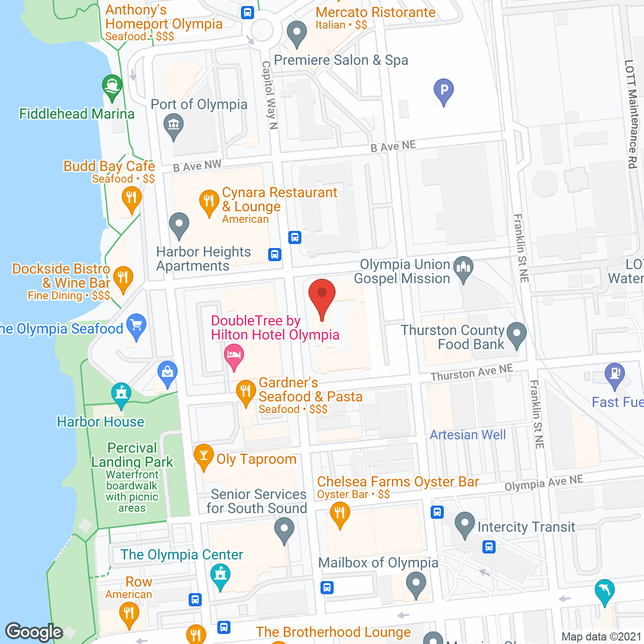 Map of the neighborhood around Boardwalk Apartments