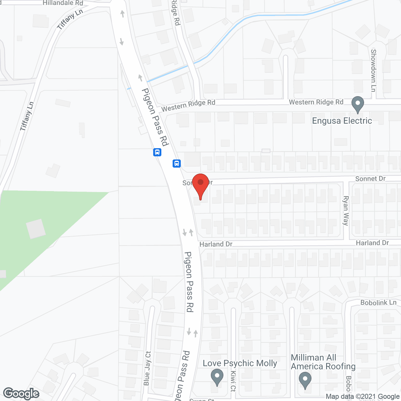 Map of the neighborhood around Village Homes of Moreno Valley