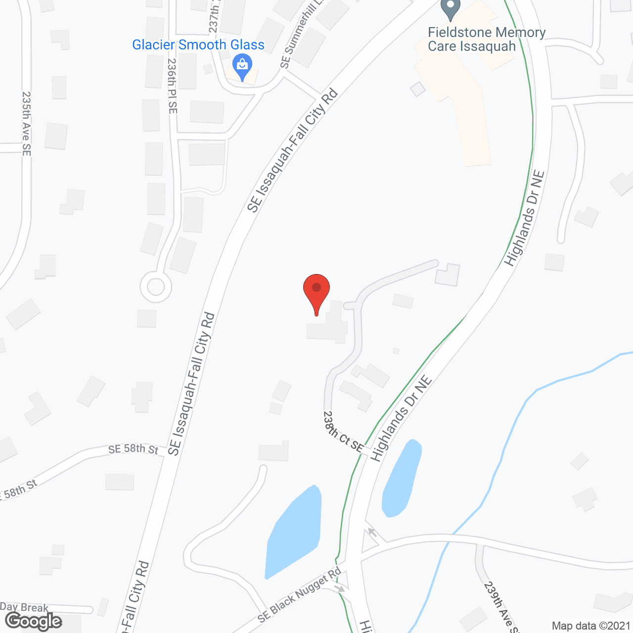 Map of the neighborhood around Grace Senior Care of Issaquah
