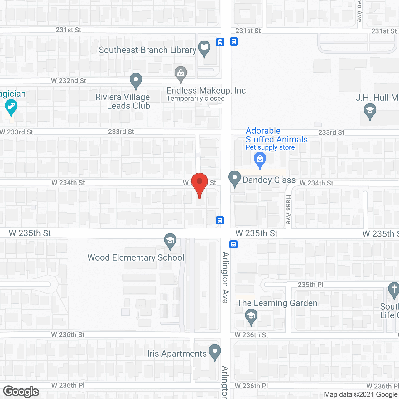 Map of the neighborhood around Diamond Villa III