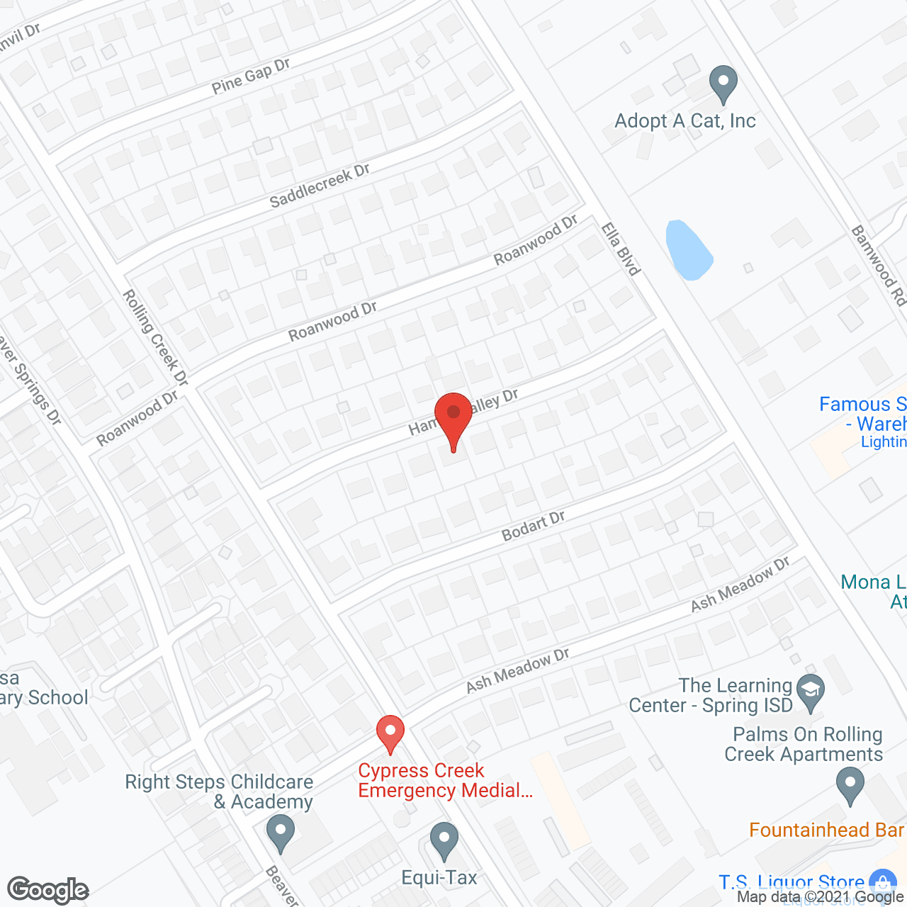 Map of the neighborhood around Advanced Personal Care Hamlin