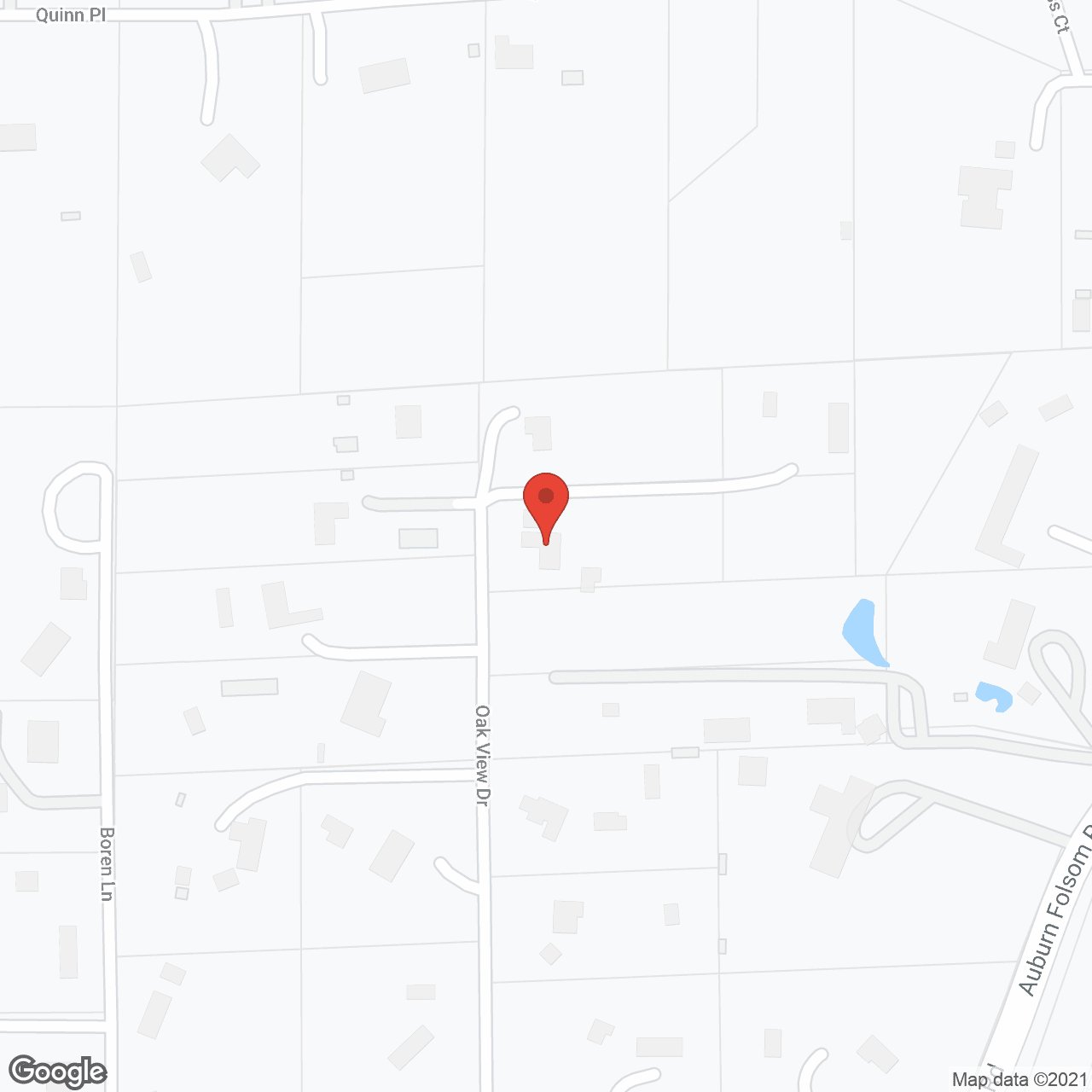 Map of the neighborhood around Granite Bay Estate