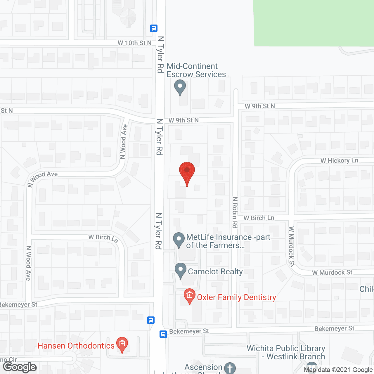 Map of the neighborhood around Compassionate Care West