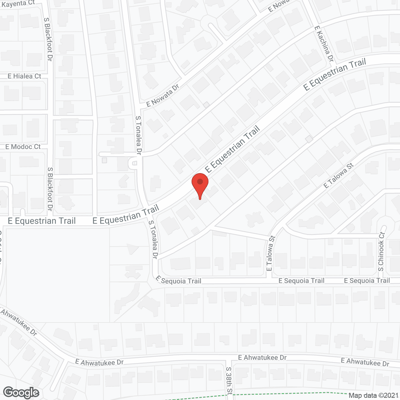 Map of the neighborhood around Ahwatukee Senior Services