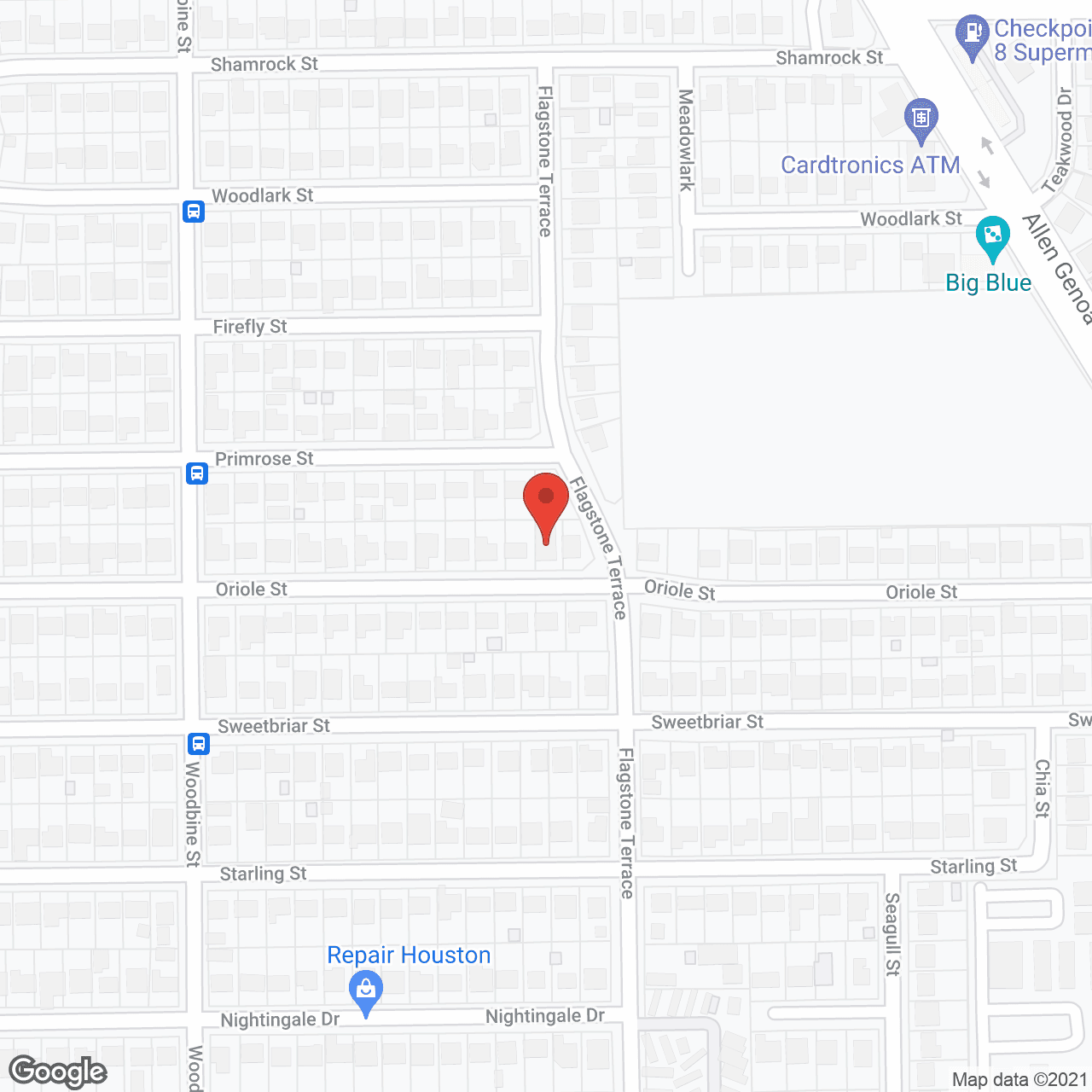 Map of the neighborhood around Caring Hands Assisted Living