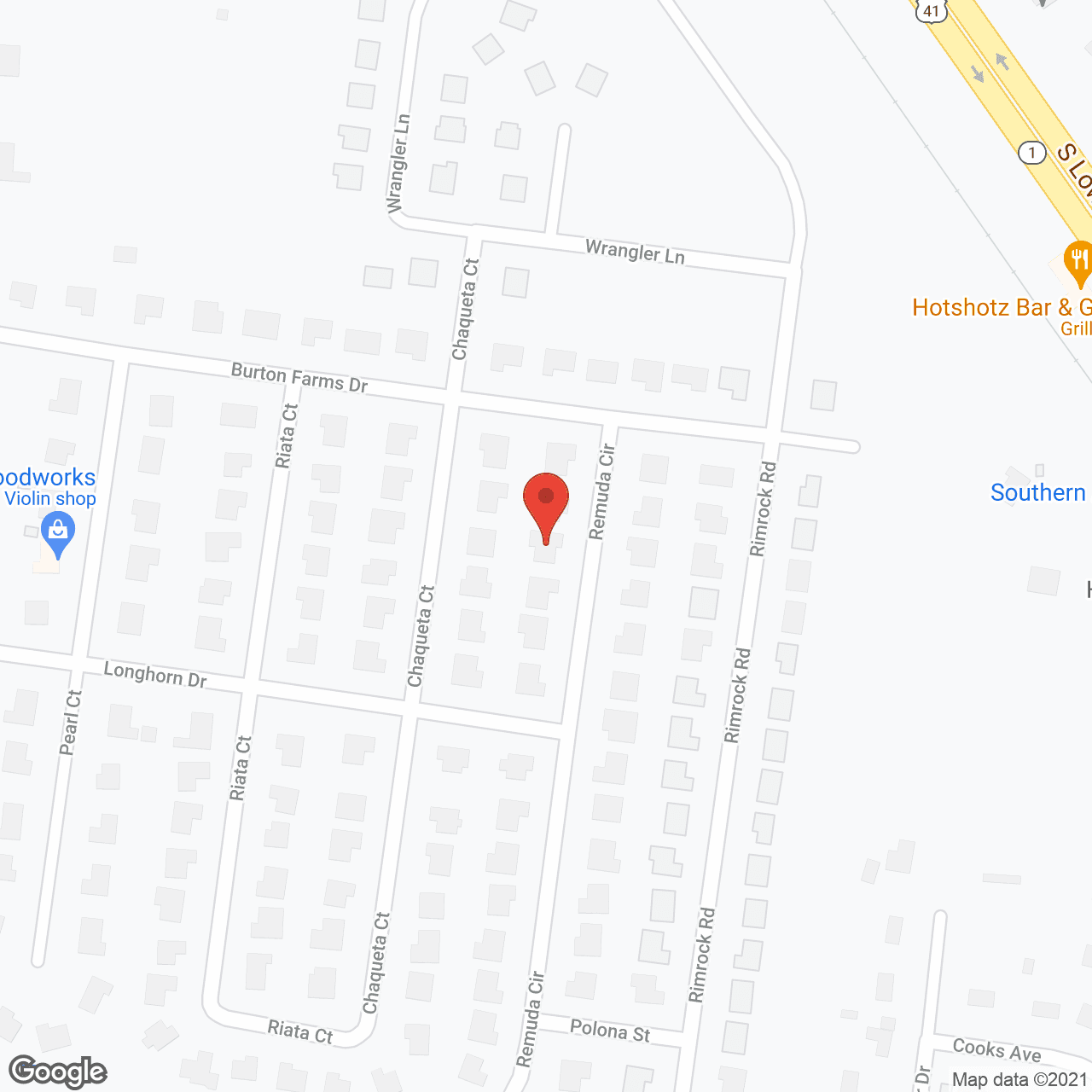Map of the neighborhood around Golden Swan 2