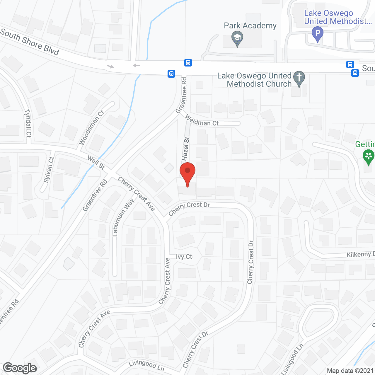 Map of the neighborhood around Cherry Crest Care Home