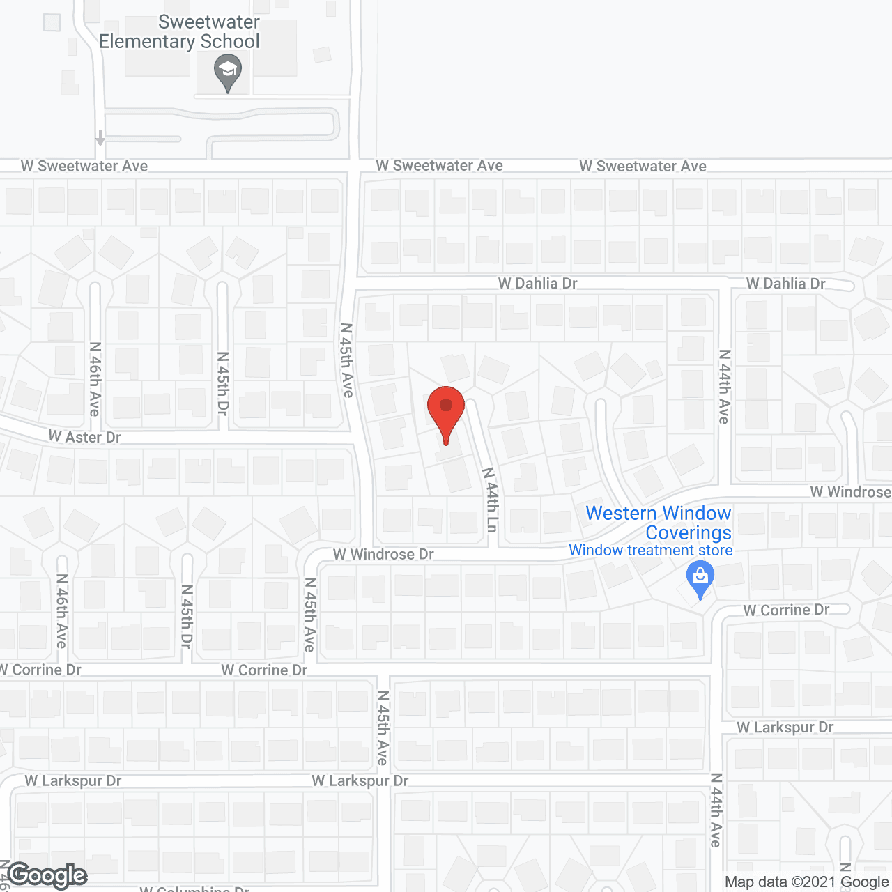 Map of the neighborhood around In Touch Elder Care