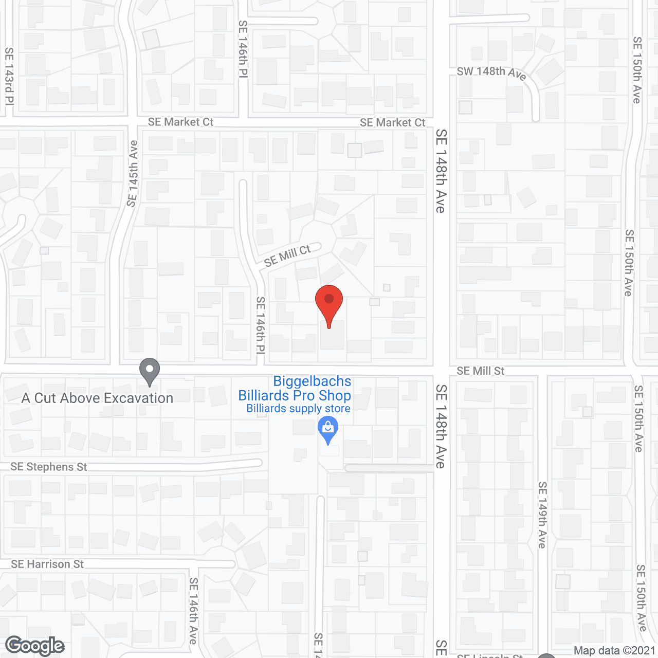 Map of the neighborhood around Harmony Care Home