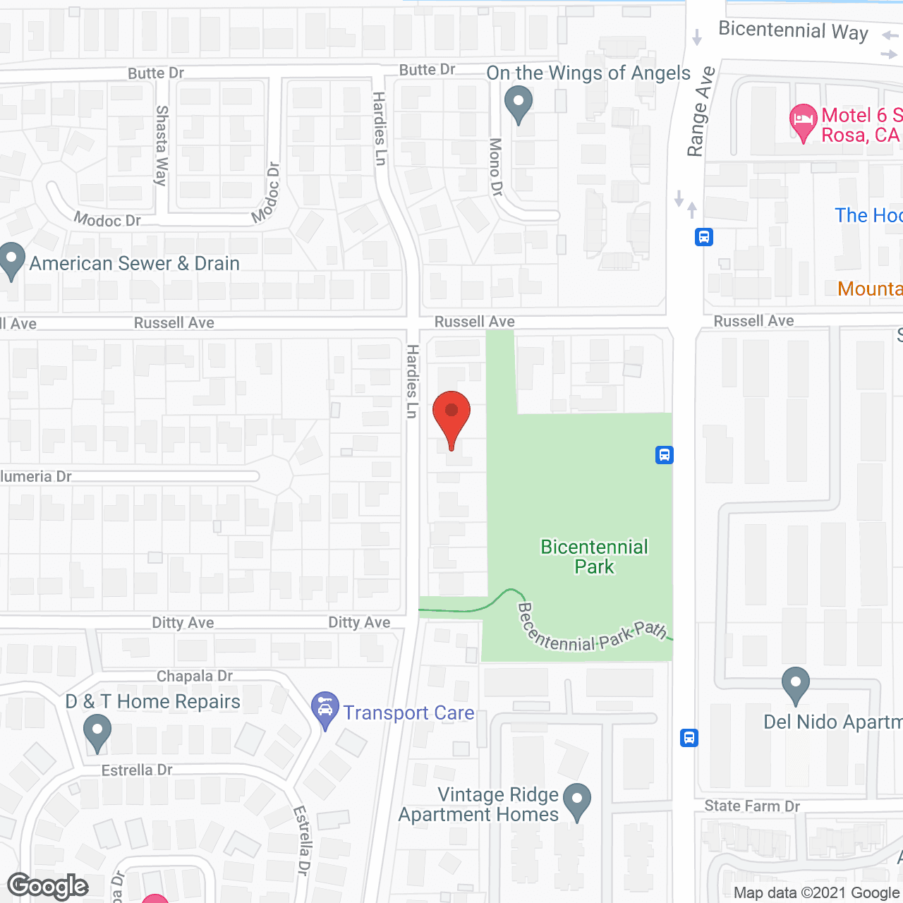 Map of the neighborhood around Salem Home Care