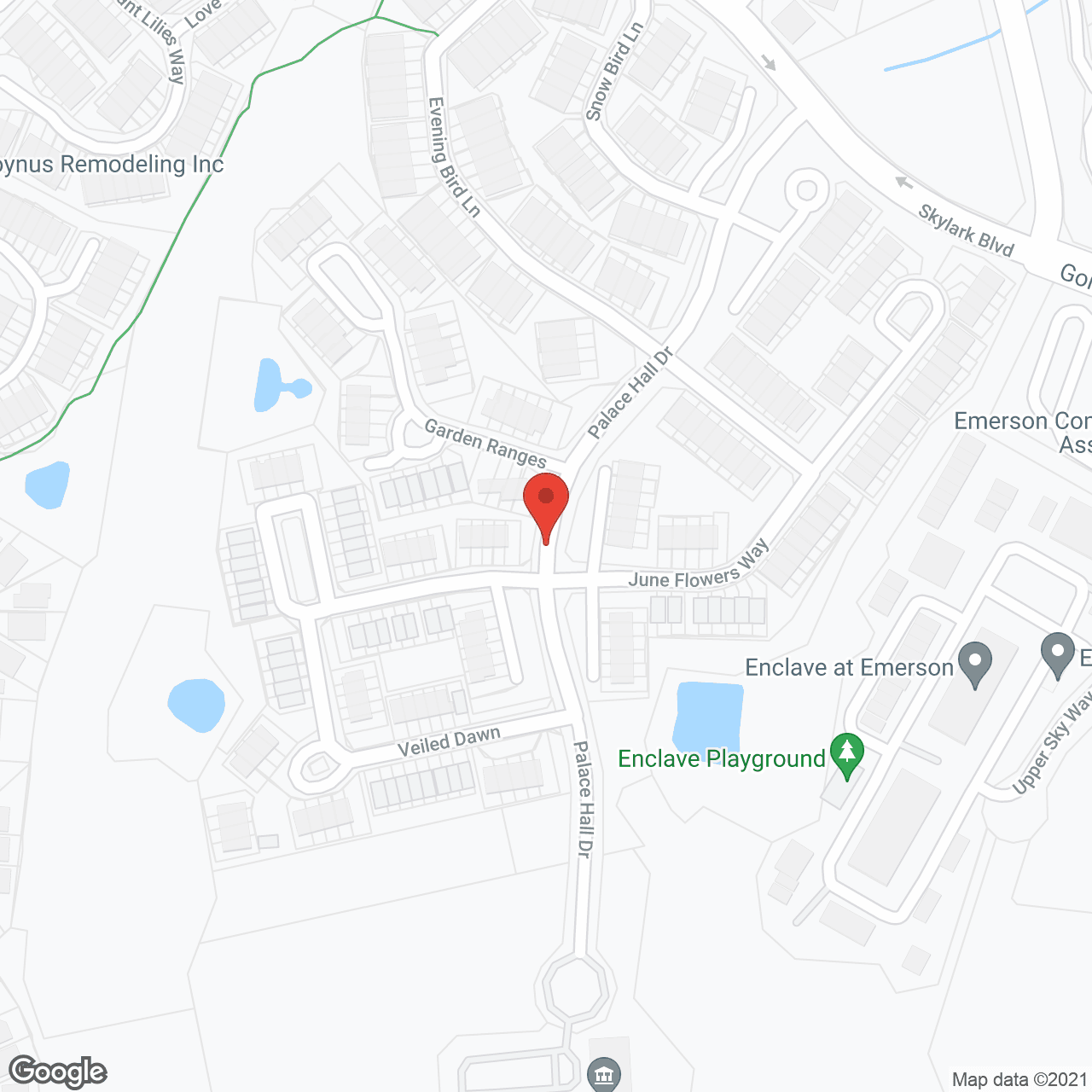 Map of the neighborhood around Park View at Emerson