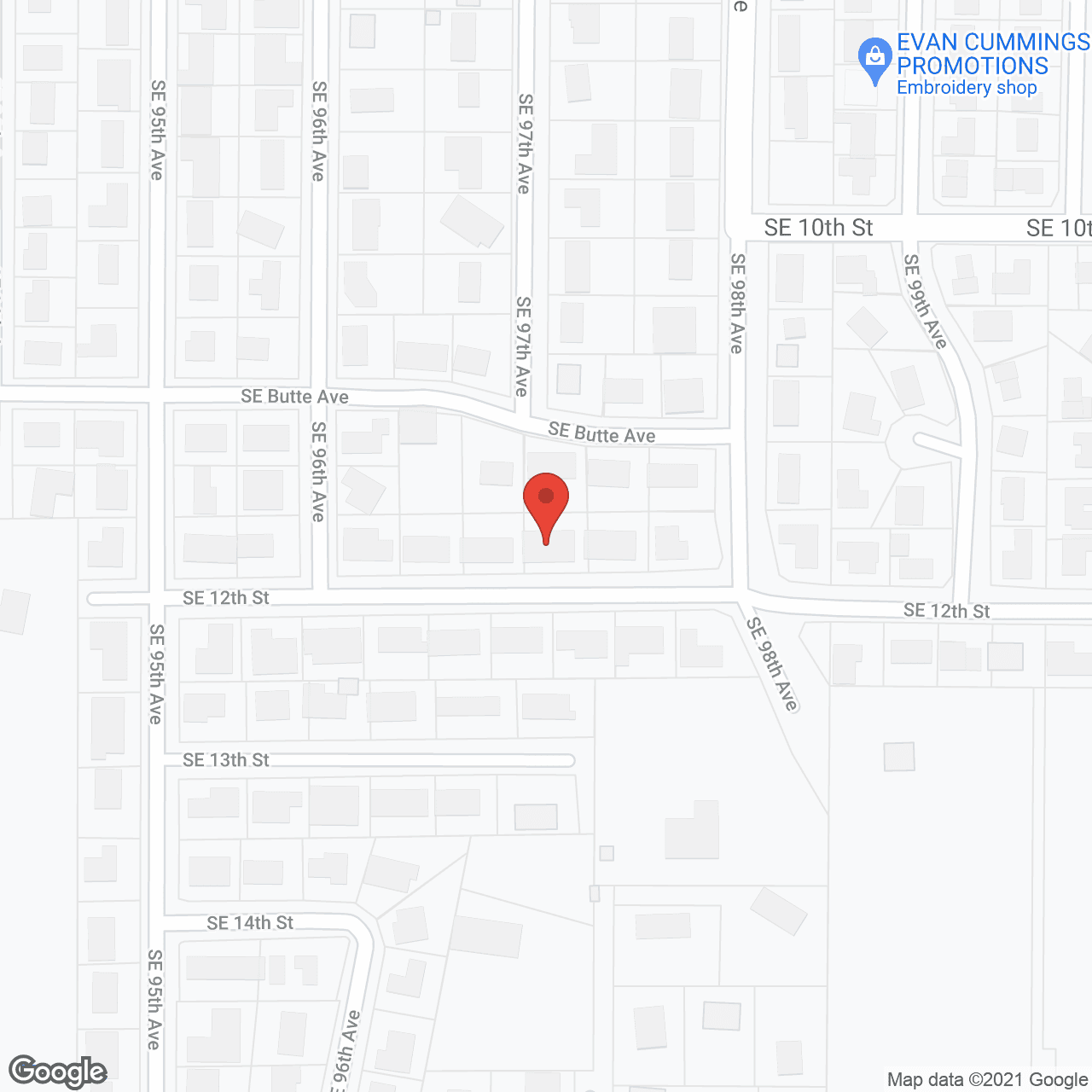 Map of the neighborhood around Allwood Estates AFH