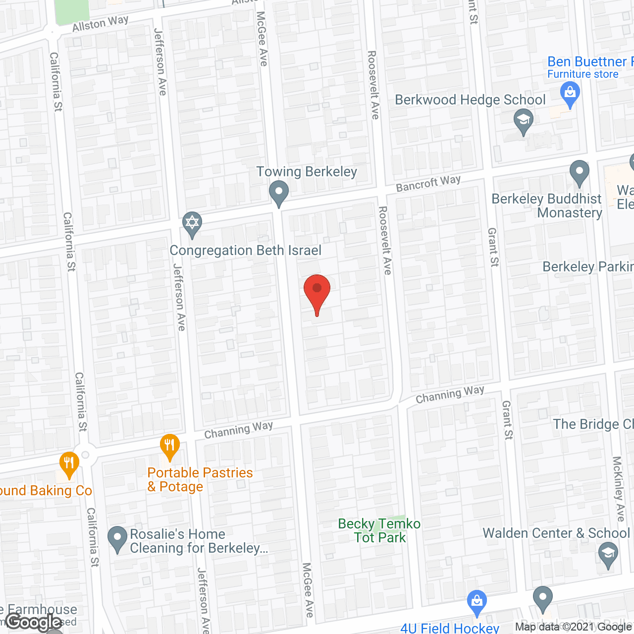 Map of the neighborhood around Bella Casa Home