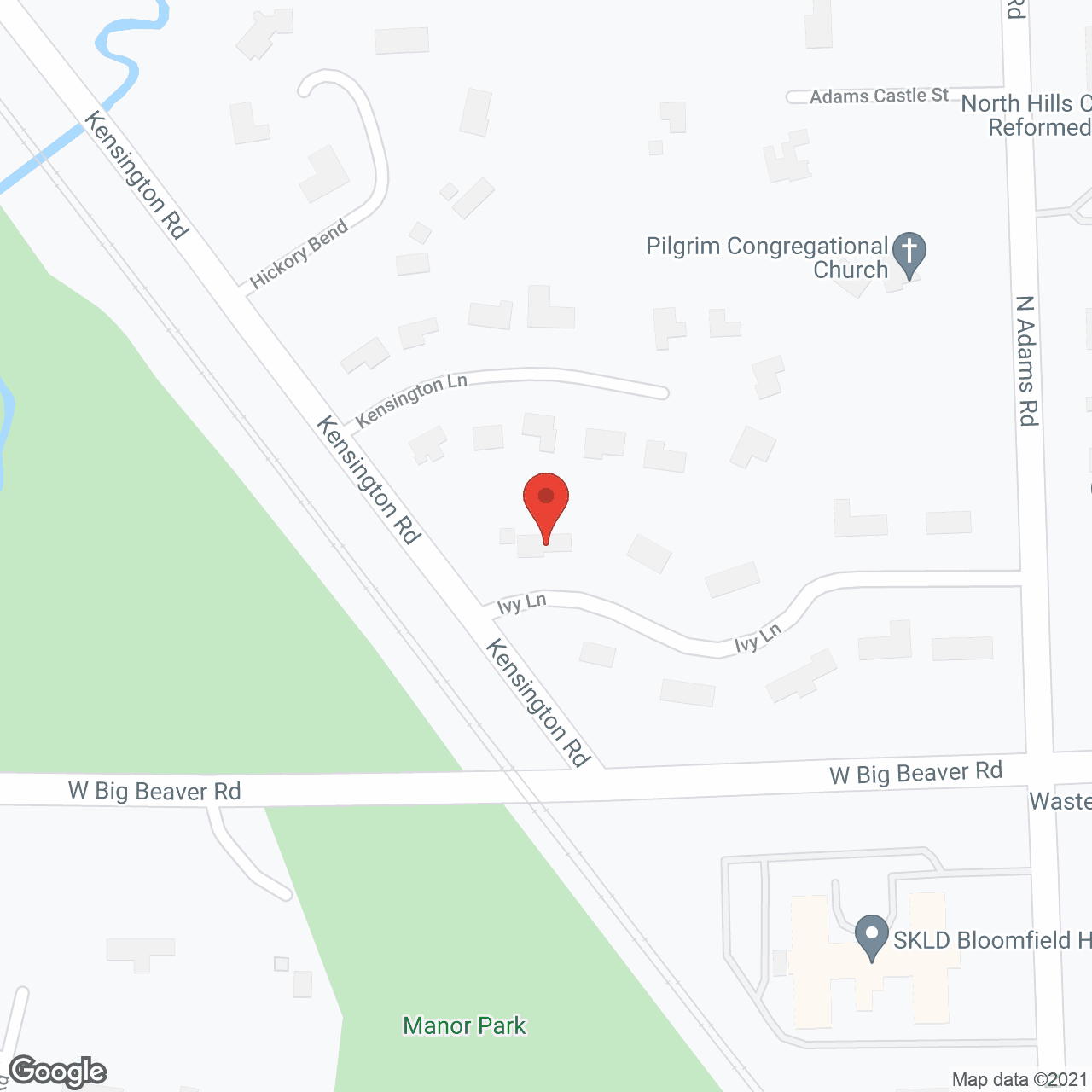 Map of the neighborhood around Ambrosia Villa
