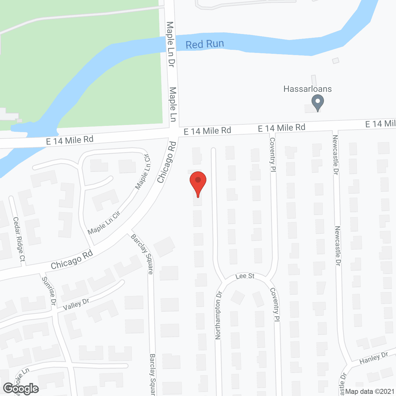 Map of the neighborhood around Angelic Foster Care