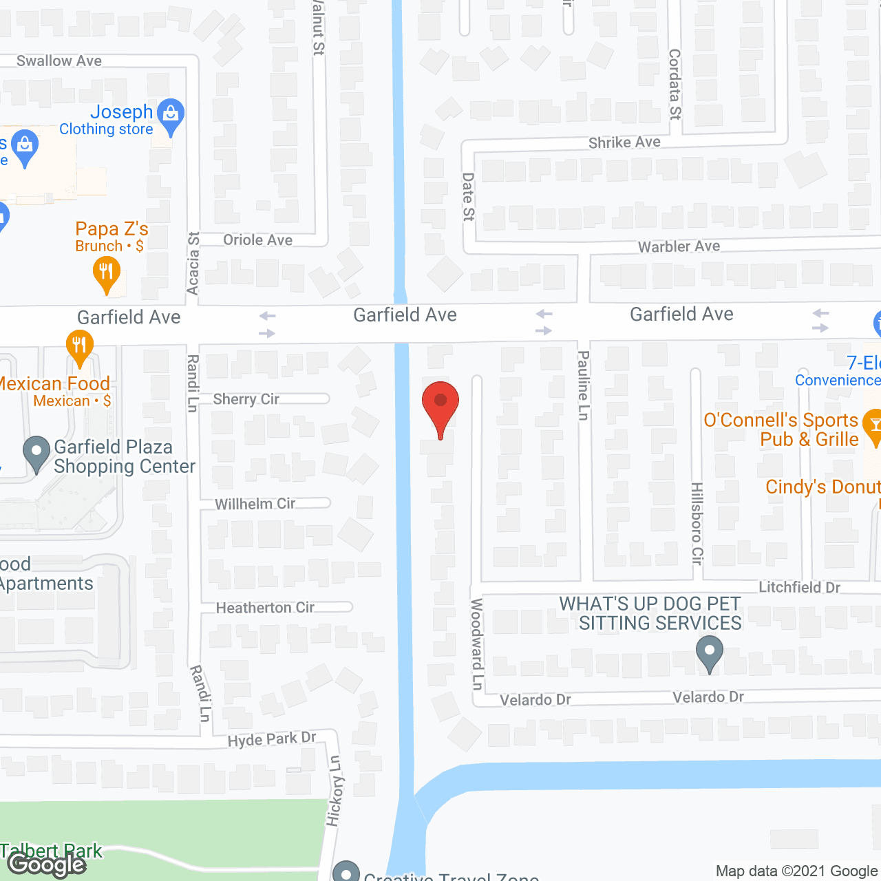 Map of the neighborhood around Lifted Assisted Care