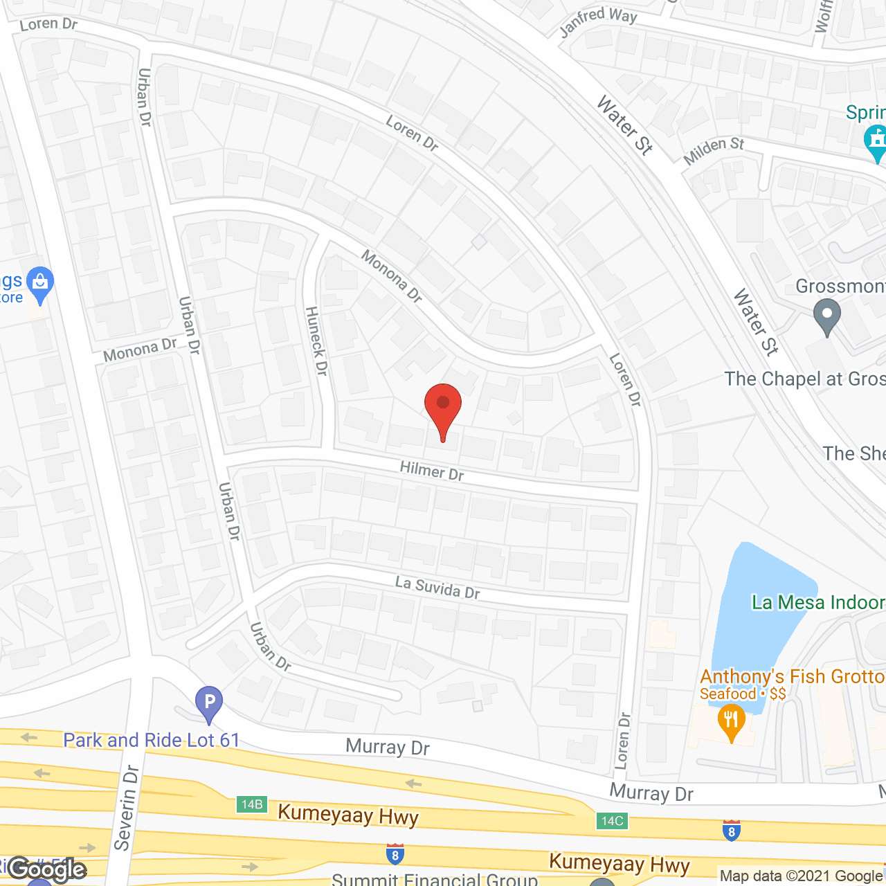 Map of the neighborhood around Anshin Home Care