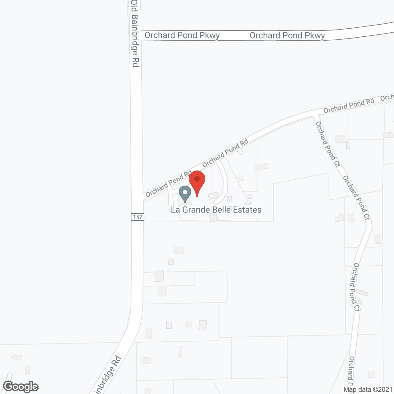 Map of the neighborhood around La Grande Belle