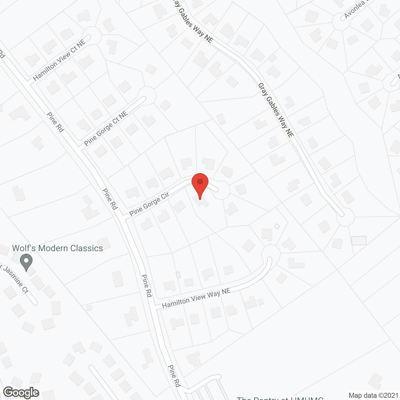 Map of the neighborhood around Sunshine Residential Care