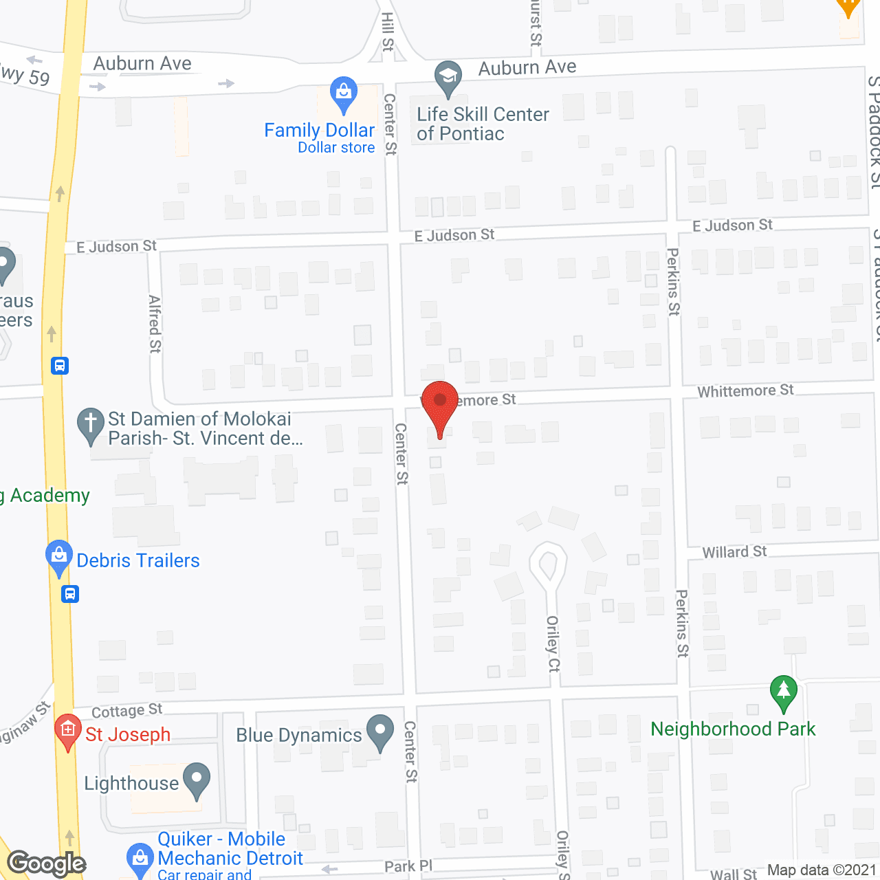 Map of the neighborhood around Helen AFC Home