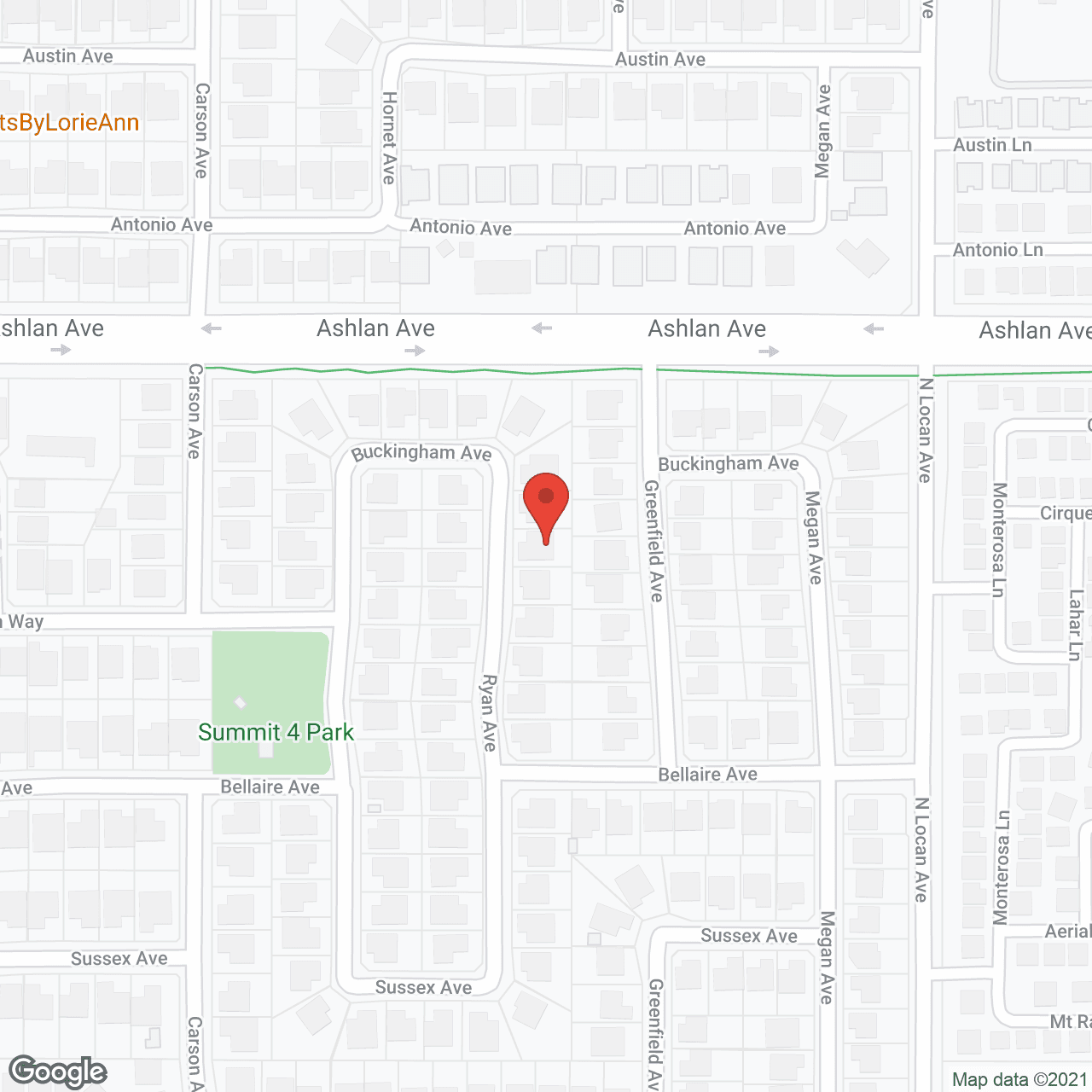 Map of the neighborhood around Rosemary Homes I