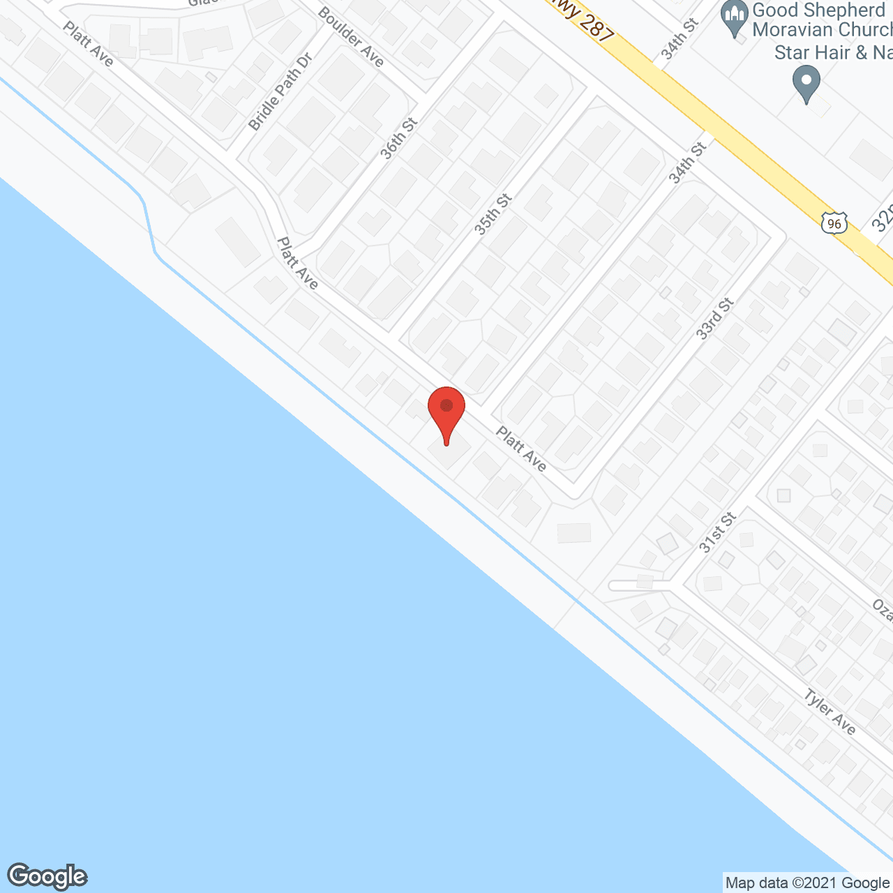 Map of the neighborhood around Serenity Assisted Living