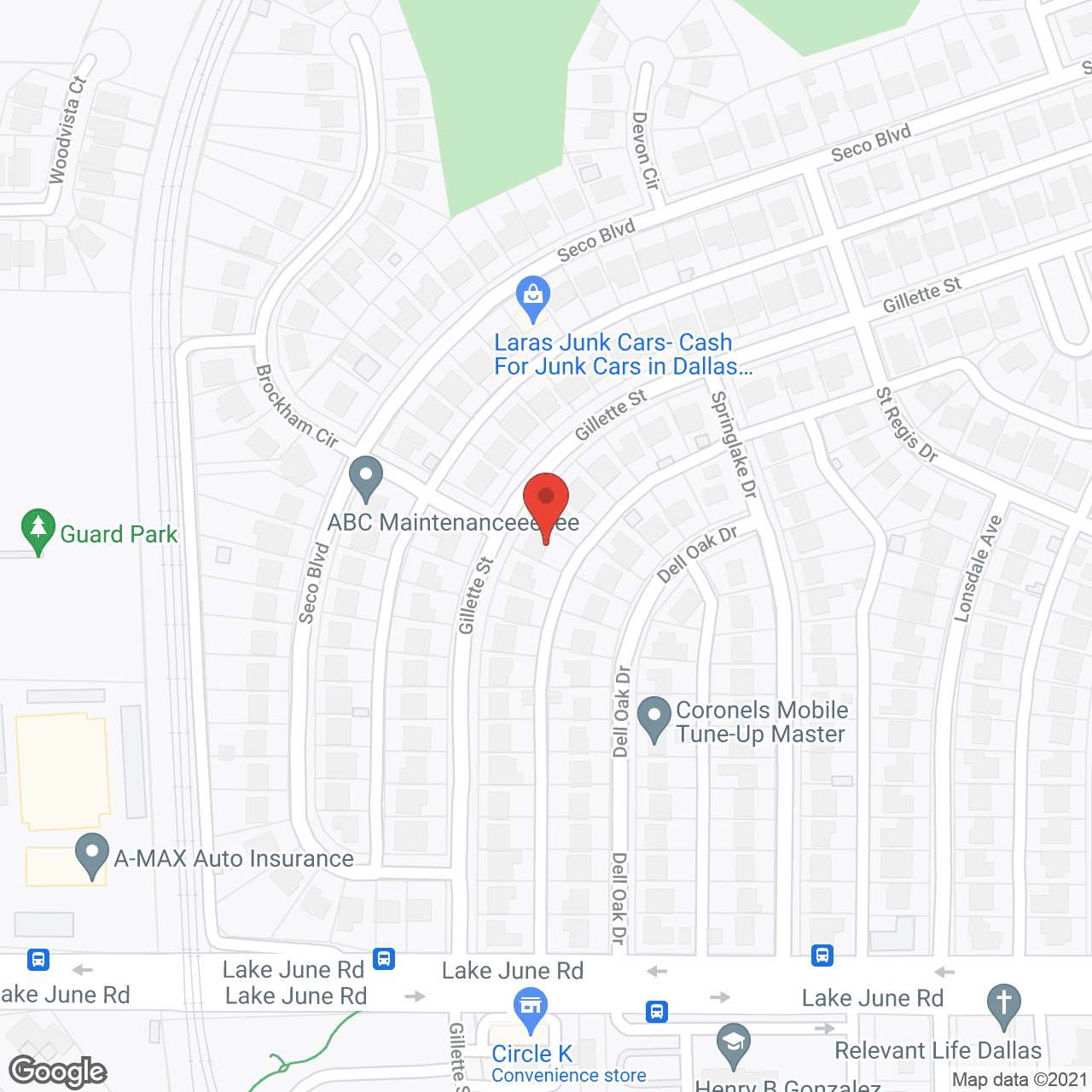 Map of the neighborhood around Coles Residential Home