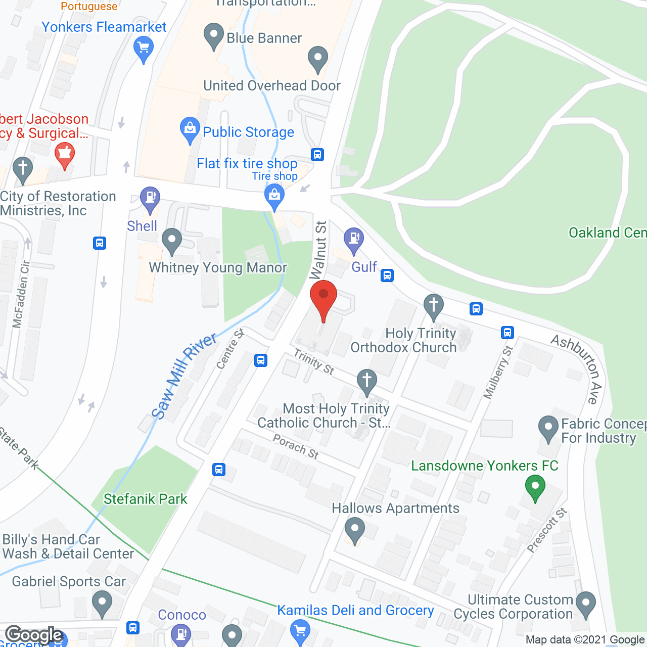 Map of the neighborhood around Trinity Senior Apartments