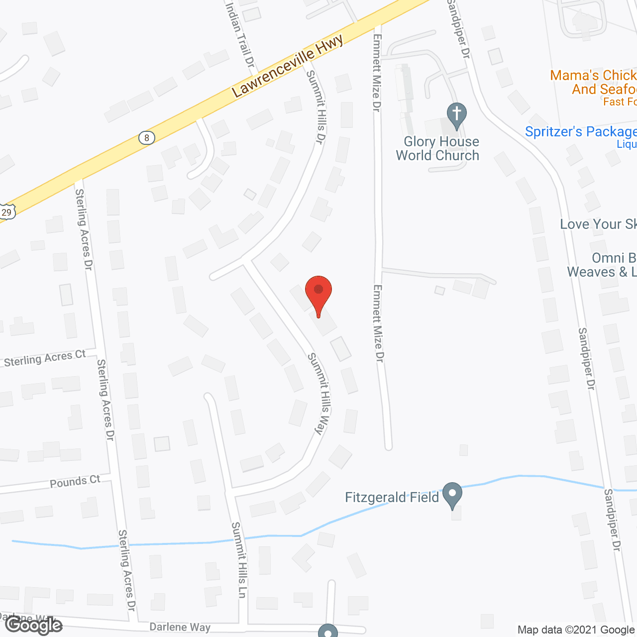 Map of the neighborhood around KLIC Home Care