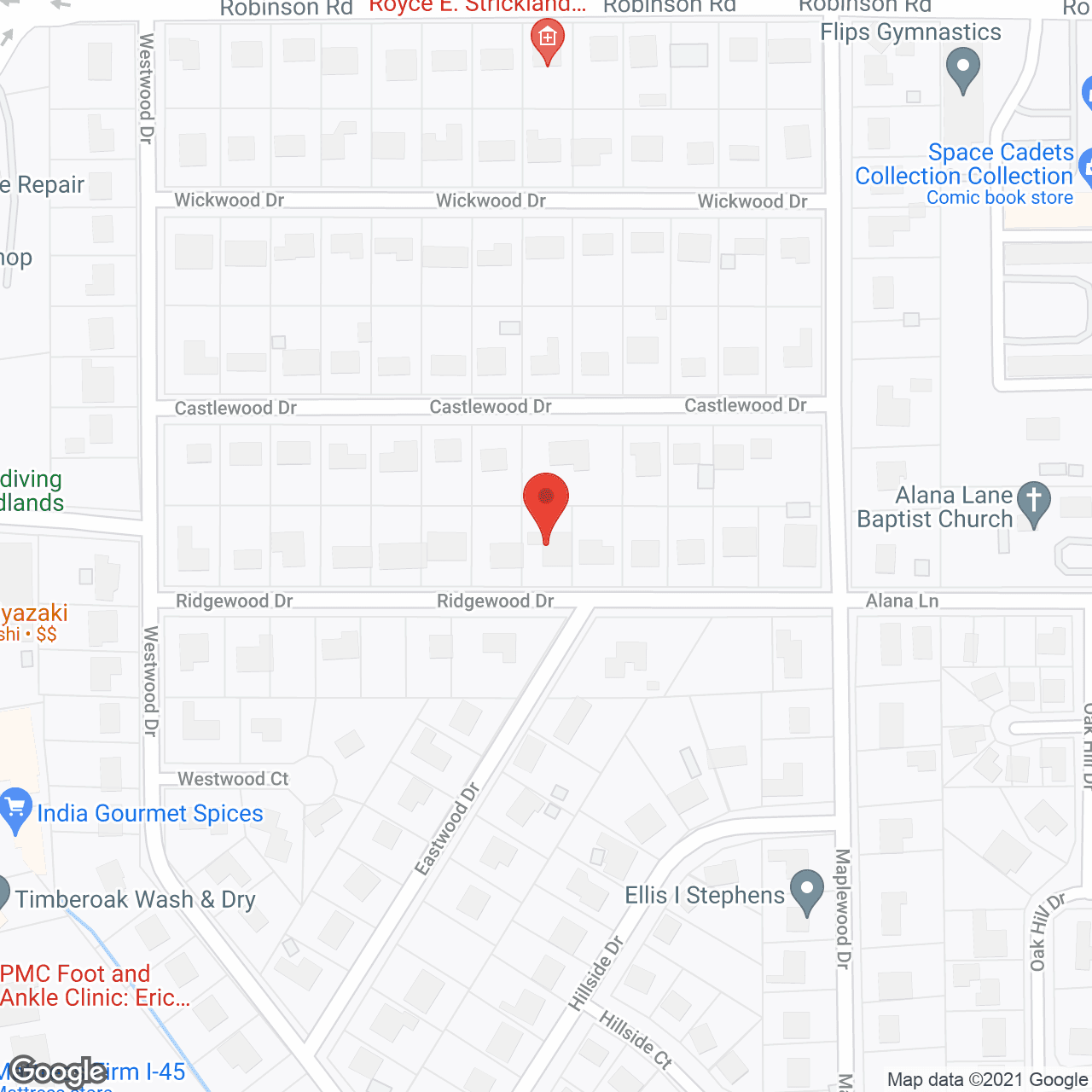 Map of the neighborhood around Ultimate Care by God's Servants