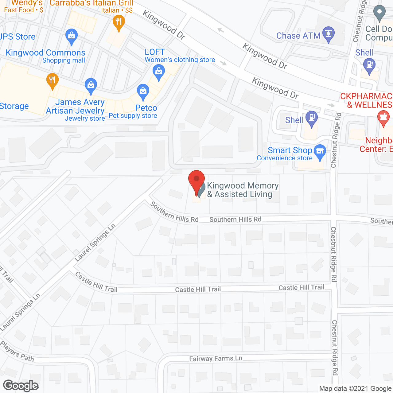 Map of the neighborhood around Compassionate Home Care